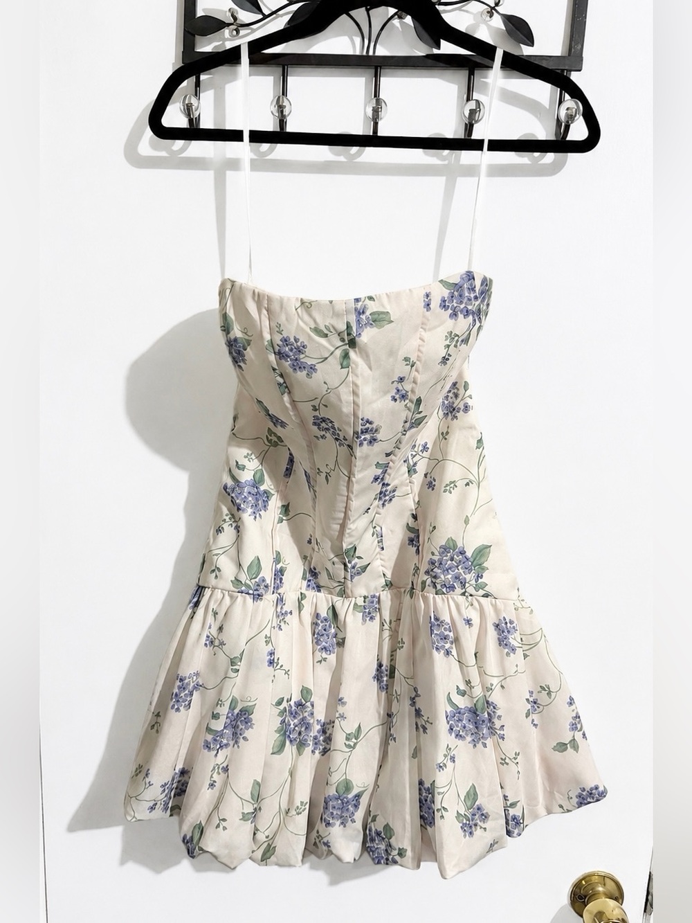 One and Only Collective Bubble Hem Corset Mini Dress